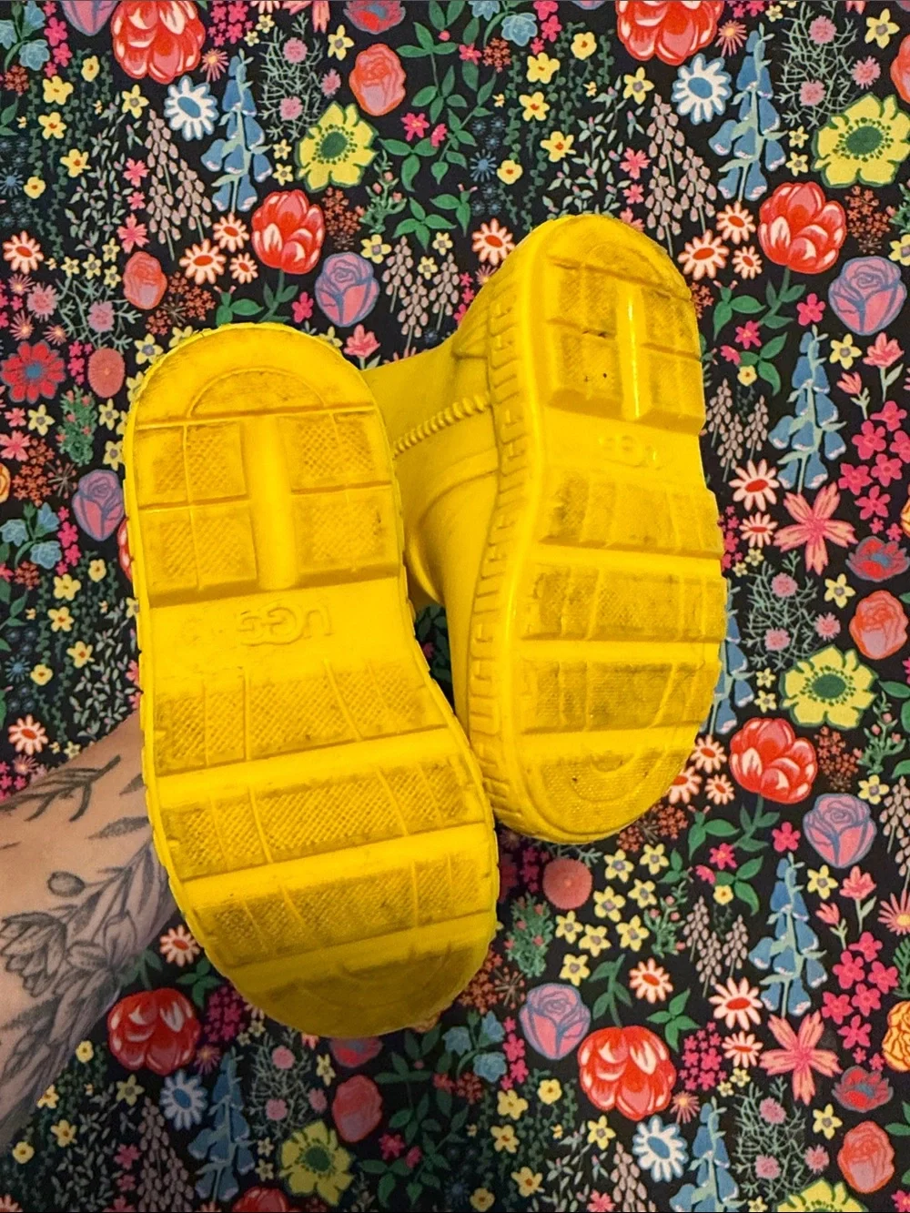 UGG Bright Yellow toddler' Rain Boot